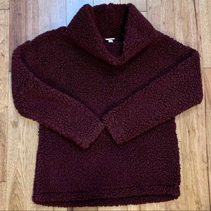 A New Day Sherpa Cowl Neck Top Small